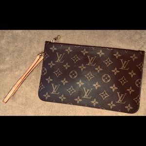 Louis Vuitton wristlet pouch from Neverfull mm